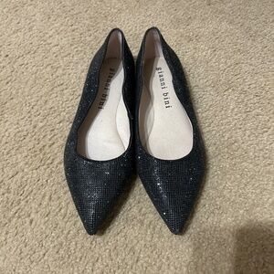 Gianni Bini black sequin flats